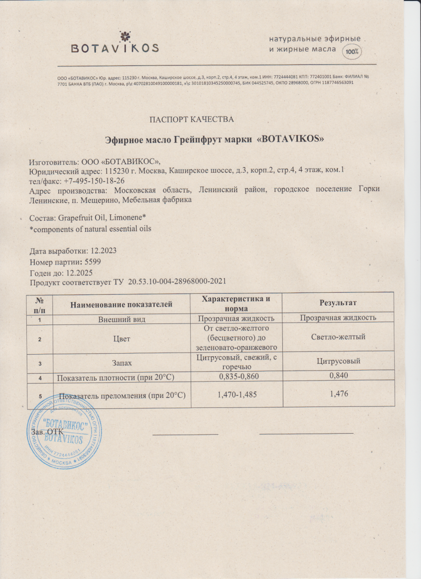 Паспорт №122023